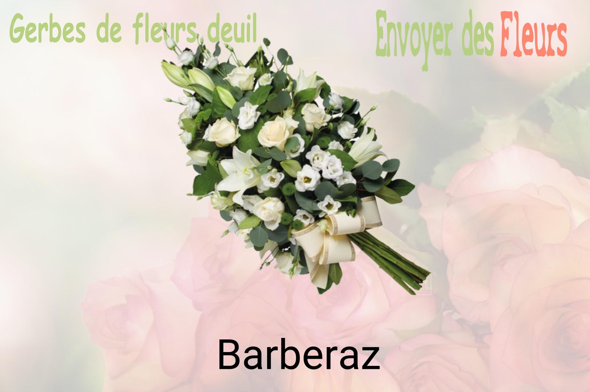 Gerbe de fleurs de deuil livrée à Barberaz